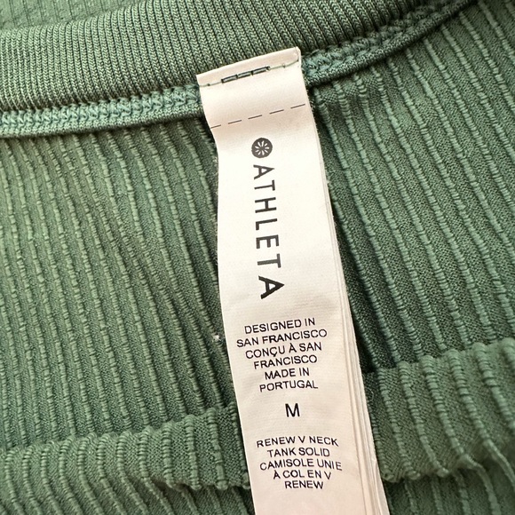 SOLD Athleta Green Renew Tank Top - Picture 3 of 4